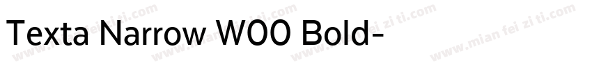 Texta Narrow W00 Bold字体转换